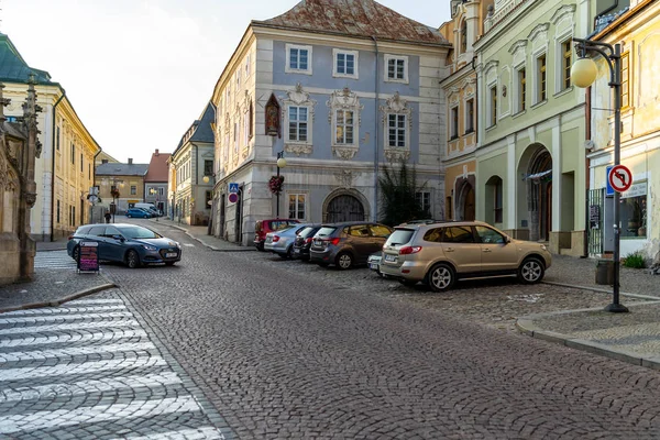 Eski Şehrin Sokaklarında Kutna Hora Çek Cumhuriyeti Ekim 2018 Kutna — Stok fotoğraf