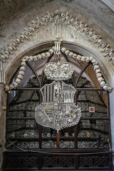 Kutna Hora Czech Republic October 2018 Detail Interior Sedlec Ossuary — Stock Photo, Image
