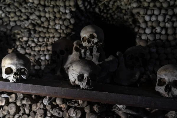 Kutna Hora Tjeckien Oktober 2018 Detalj Inre Sedlec Ossuary Ett — Stockfoto