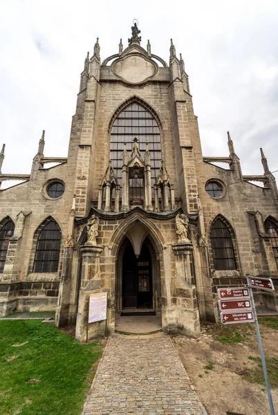 Kutna Hora República Checa Outubro 2018 Fachada Igreja Assunção Nossa — Fotografia de Stock