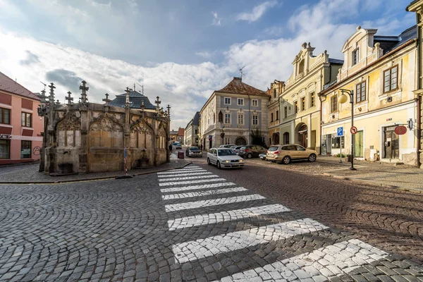 Kutna Hora Çek Cumhuriyeti Ekim 2018 Tarihi Kent Merkezine Geç — Stok fotoğraf