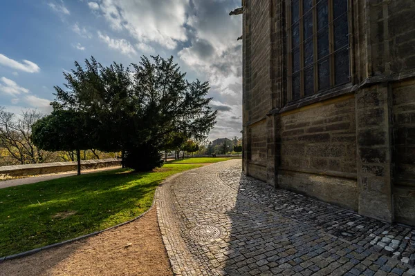 Herbstliche Straßen Der Altstadt Kutna Hora Ist Eine Stadt Der — Stockfoto