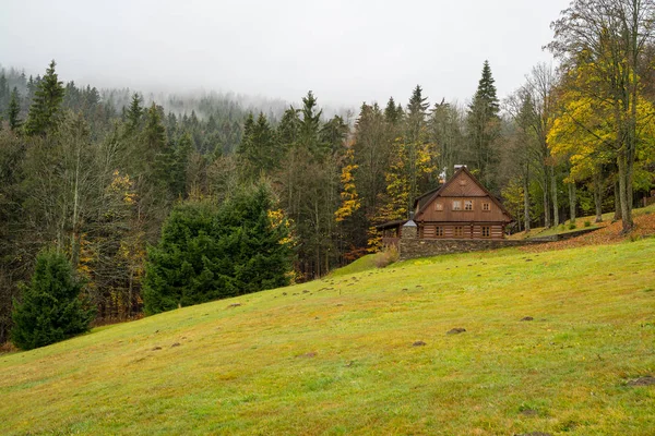 Montagnes Aux Couleurs Automne Spindleruv Mlyn Tchèque Les Monts Géants — Photo