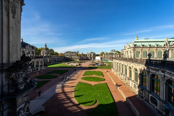 Дресден Германия Октября 2018 Цвингер Дрезнер Цвингер Дворец Дрездене Стиле — стоковое фото