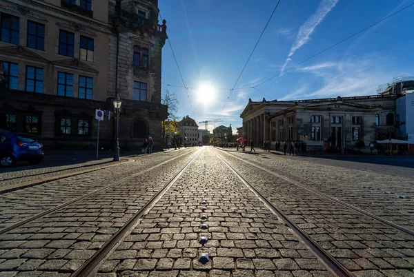Dresden Germany Октября 2018 Года Старые Улицы Историческом Центре Дрезден — стоковое фото