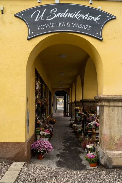 Vrchlabí Czech Republic Oktober 2018 Gatorna Den Provinsiella Townen Staden — Stockfoto