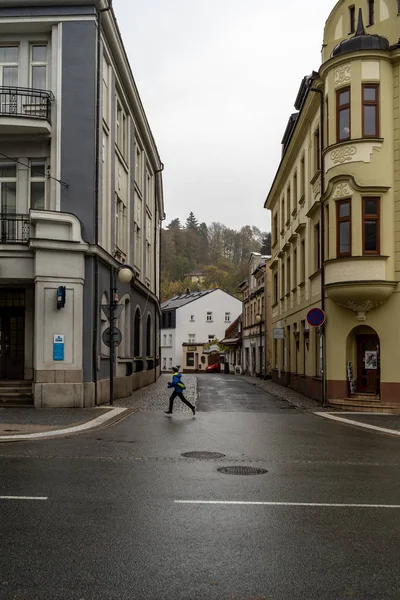 Vrchlabi Repubblica Ceca Ottobre 2018 Strade Della Città Provinciale Città — Foto Stock