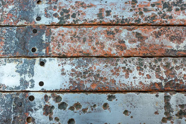 Polished Metal Surface Traces Corrosion — Stock Photo, Image