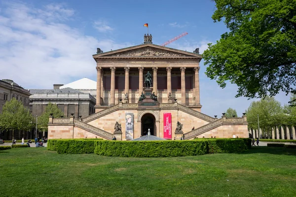 Берлін Травня 2019 Фасад Альте Nationalgalerie Стара Національна Галерея — стокове фото