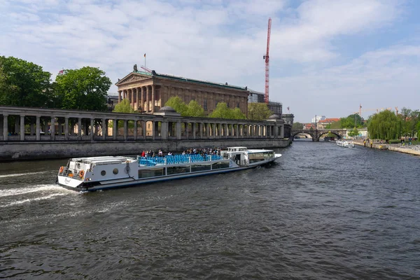 Berlin Maja 2019 Alte Nationalgalerie Stara Galeria Narodowa Rzeka Spree — Zdjęcie stockowe