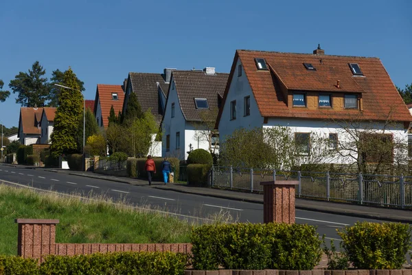 Neustadt Hesja Niemcy Kwietnia 2015 Budynki Ulica Prowincjonalnego Miasta — Zdjęcie stockowe