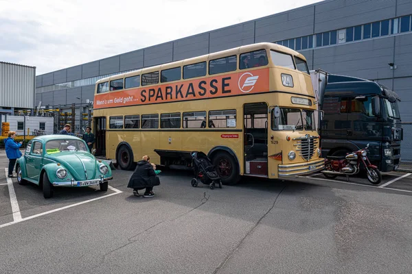 Berlin May 2019 Double Decker Bus Buessing D2U 1965 32Th — Stock Photo, Image