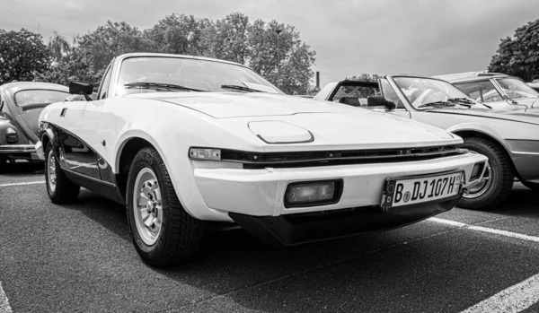 Berlín Mayo 2019 Coche Deportivo Triumph Tr7 Roadster 1981 Blanco — Foto de Stock