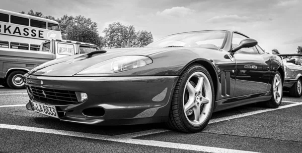 Berlín Mayo 2019 Grand Tourer Car Ferrari 575M Maranello Blanco —  Fotos de Stock