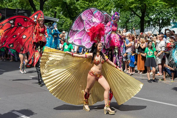 Berlin Czerwca 2019 Coroczny Karnawał Kultur Karneval Der Kulturen Obchodzony — Zdjęcie stockowe