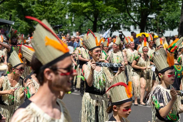 Berlin Haziran 2019 Kültürlerin Yıllık Carnival Karneval Der Kulturen Pentecost — Stok fotoğraf