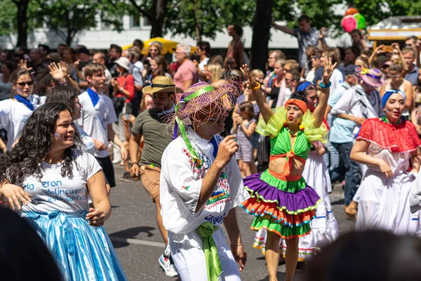 Berlin Haziran 2019 Kültürlerin Yıllık Carnival Karneval Der Kulturen Pentecost — Stok fotoğraf