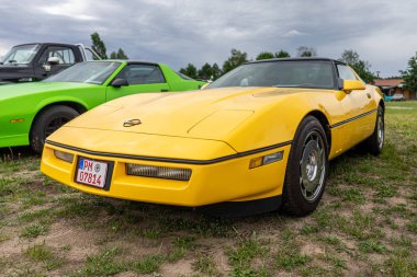 PAAREN IM GLIEN, GERMANY - JUNE 08, 2019: Sports car Chevrolet Corvette (C4). Die Oldtimer Show 2019. clipart