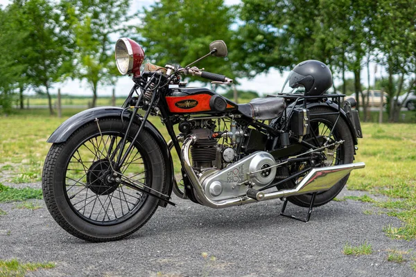 Paare Glien ドイツ 2019年6月8日 Motorcyclegnome Rhone 1929 Die Oldtimer Show — ストック写真