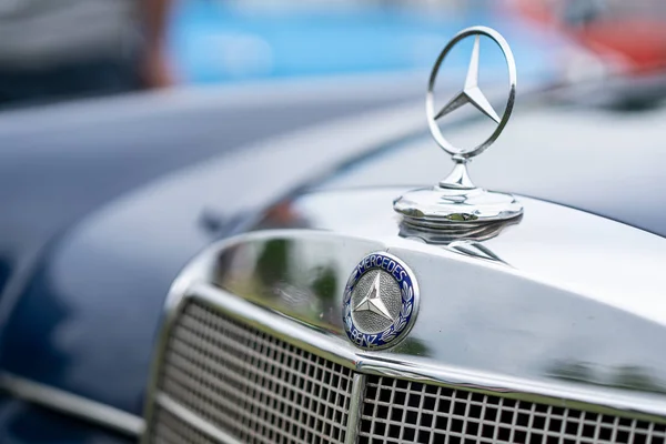 Paaren Glien Německo Červen 2019 Slavná Třípaprvová Hvězda Mercedes Benz — Stock fotografie