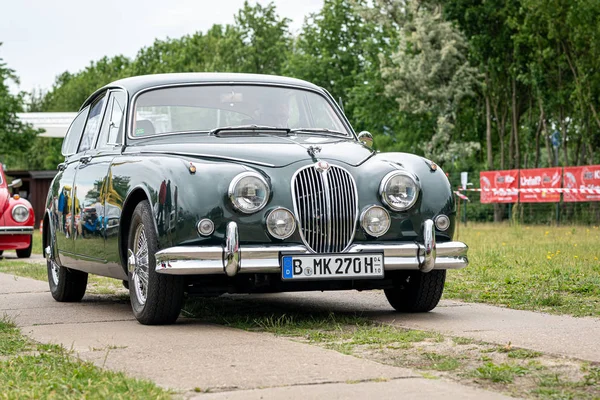 Paaren Glien Alemania Junio 2019 Coche Lujo Mediano Jaguar Mark —  Fotos de Stock