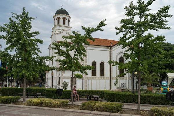 Pomorie Bulgária Julho 2019 Natividade Igreja Theotokos Cidade Velha Pomorie — Fotografia de Stock