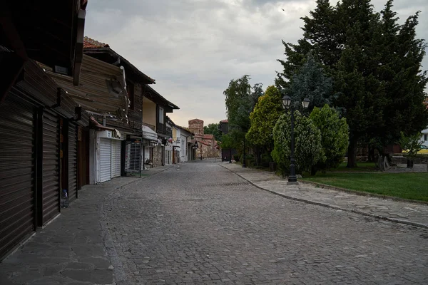 Nessebar Bulgarije Juni 2019 Smalle Straatjes Van Oude Badplaats Vroege — Stockfoto