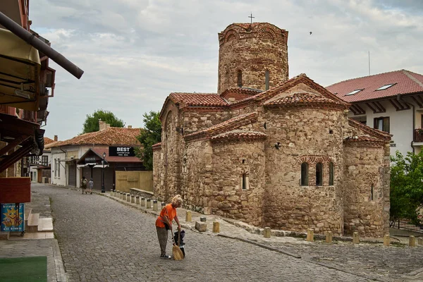 Nessebar Bulharsko Června 2019 Kostel Svatého Jana Křtitele Historickém Centru — Stock fotografie