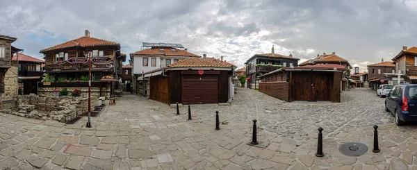 Nessebar Bulharsko Června 2019 Panoramatický Výhled Historické Centrum Starověkého Pobřežního — Stock fotografie
