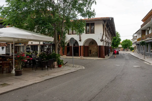 Nessebar Bulgaria Junio 2019 Calles Estrechas Antigua Ciudad Costera Temprano —  Fotos de Stock