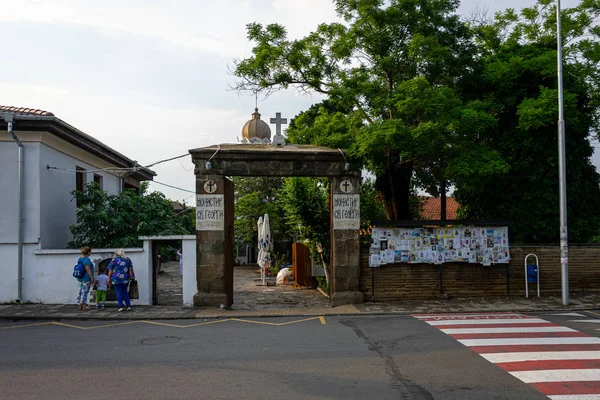 Pomorie Bulgaria Juni 2019 Zentraler Eingang Zum Gebiet Des Orthodoxen — Stockfoto