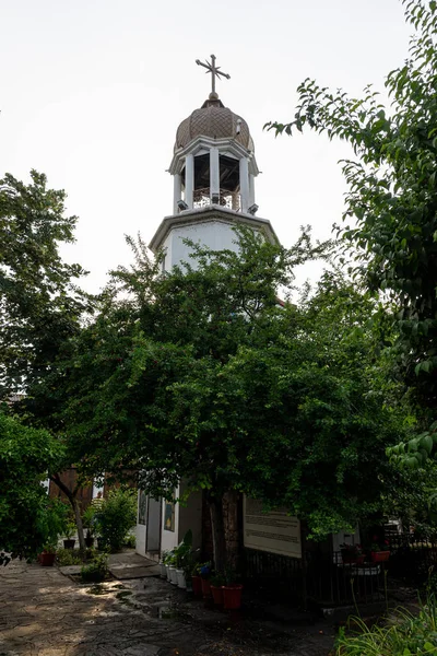 Pomorie Bulgária Junho 2019 Belfry Território Mosteiro Ortodoxo São Jorge — Fotografia de Stock