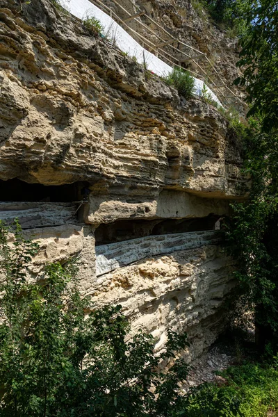 Aladzha Bulgarie Juin 2019 Complexe Cavernes Chrétiennes Orthodoxes Médiévales Aladzha — Photo