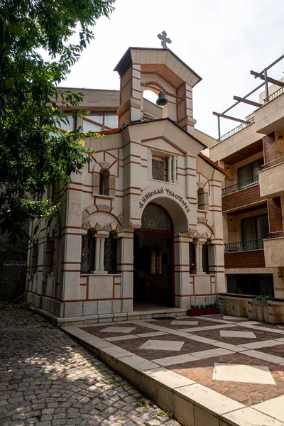 Sozopol Cappella San Nicola Taumaturgo Dell Antica Località Balneare Sulla — Foto Stock
