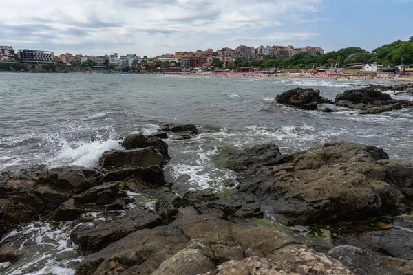 Sozopol Bulgaria Giugno 2019 Una Vista Sulla Città Costa Rocciosa — Foto Stock