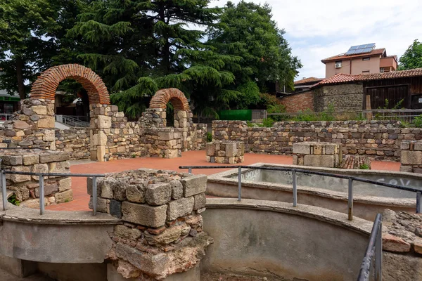 Ruins Site Present Town Sozopol Arch Ancient City Apollonia Bulgaria — Stock Photo, Image