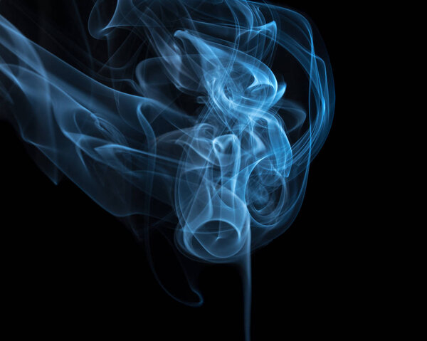 Abstract smoke and light shapes
