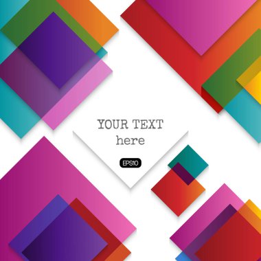 Beyaz arka plan üzerinde soyut küpleri şablonu 