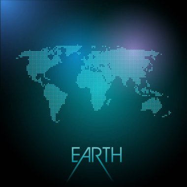 arka plan olarak renkli Dünya Haritası