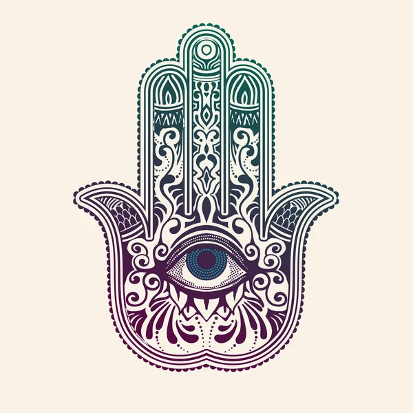 Açık renkli hamsa sembolü