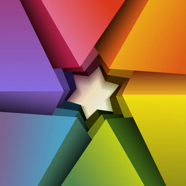 Estrella Símbolo Colorido Como Fondo — Vector de stock