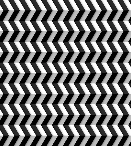Seamless Monochrome Zigzag Pattern Background — Stock Vector