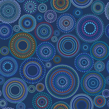 daireler ve noktalar ile arka plan şablonu