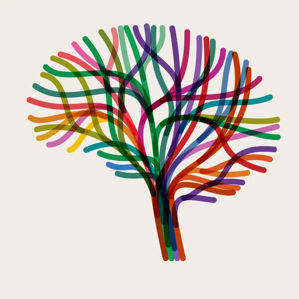 Konceptet Logotypen Ikonen För Hjärna Och Sinne — Stock vektor