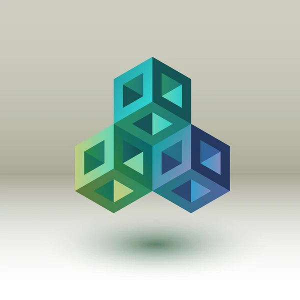 Soyut Şekil şablon siyah arka plan üzerine 