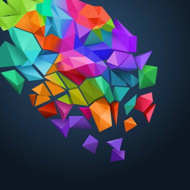 paramparça renkli arka plan