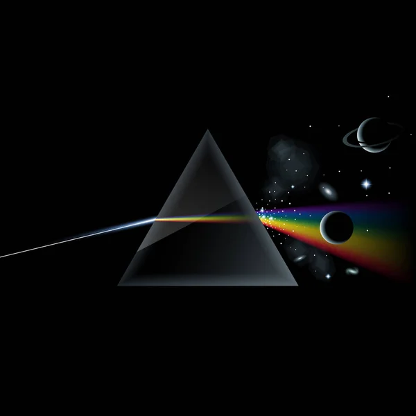 ışık spektrumu ve evren ile prizma