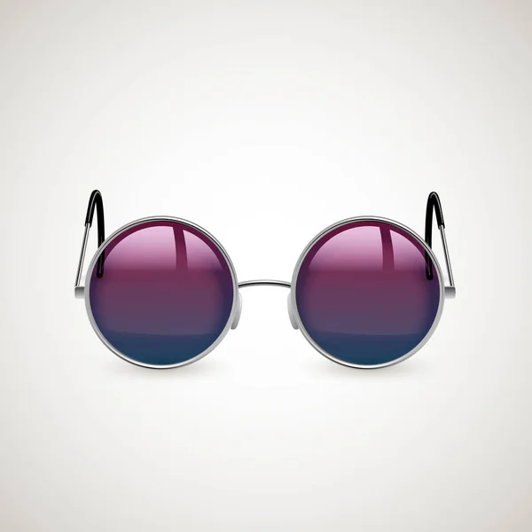 Gafas Sol Típicas Aisladas Sobre Fondo Blanco — Archivo Imágenes Vectoriales