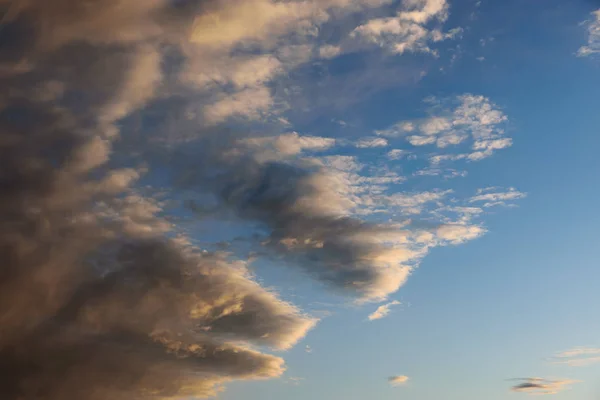 Dramatik Günbatımı Gök Bir Hayvan Başına Benzer Bir Bulut — Stok fotoğraf