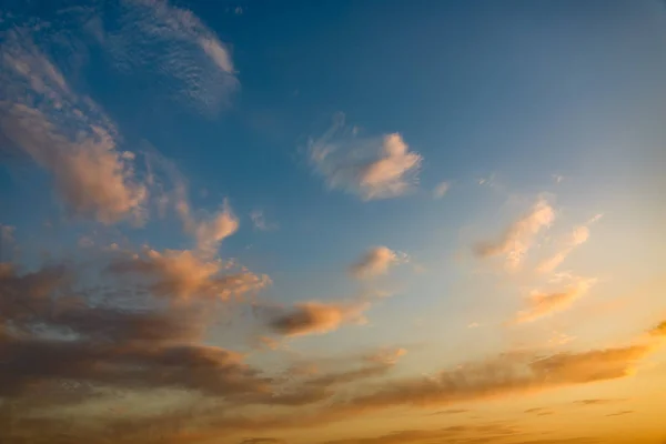 Dramatisk Himmel Solnedgång Naturbakgrund — Stockfoto